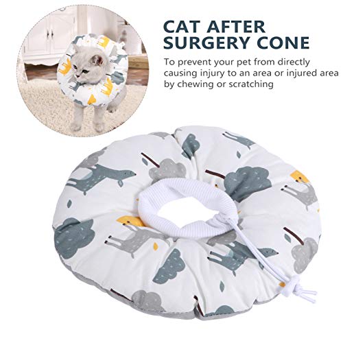 POPETPOP Gato Colar Elizabetano Cone de Recuperação de Pet Cuidados de Saúde Colar Cone