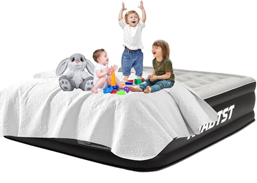 Nyabtst Air Mattress Queen with Built in Pump - 16 Inch Sturdy Blow Up Mattress - 3 Minutes Inflatable Mattress for Home or Camping - Air Bed Max Weight Capacity 660 lbs