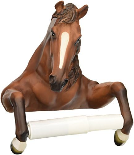 Design Toscano Steady Stallion Bathroom Toilet Paper Holder