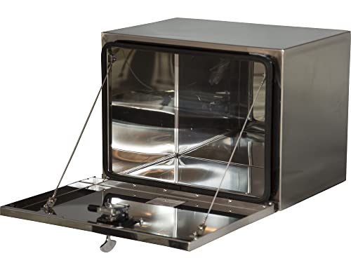 Image of Buyers Products 1702650 Polished Underbody Tool Box, 18 x 18 x 24 Inch