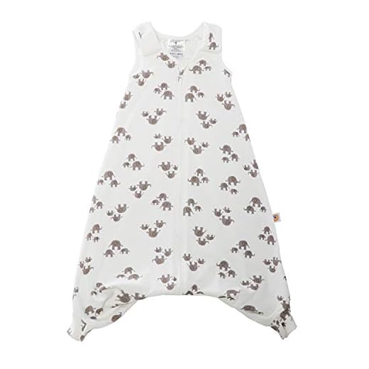 ERGObaby SLBLGELPH5 Gigoteuse d'été avec Fentes pour Les Pieds et Fente pour Ceinture 18-36 Mois 0,5 TOG Coton Multicolore
