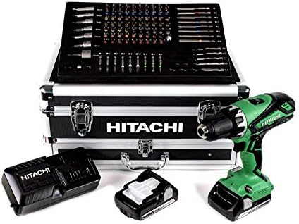 Hitachi KC18DJLF Perceuse visseuse 2 x 18 V 2,5 Ah + 100 Accessoires — vue 3