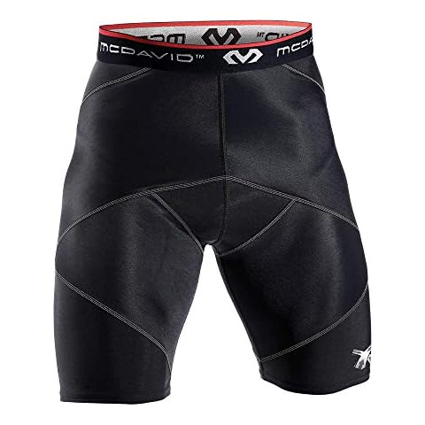 McDavid - 8200R - Compression Shorts - CROSS Compression Technology - Adult Men's - Warm & Stabilise Muscles - High Stretch - Fitness, Running, Football, Martial Arts (8200R) Cover