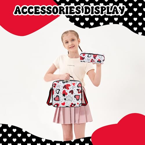 Meetbelify Backpack with Wheels for Girls Rolling Backpack Cute Carry on Backpack Kids Luggage with Lunch Box Pencil Case for Elementary Student by Meetbelify - Used condition - Image 4
