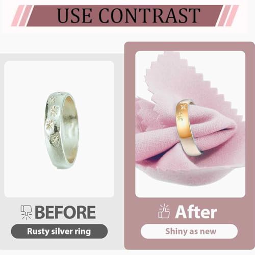 AFCJLTO 32 unidades Paño de Limpieza de Joyas - Reutilizable y Antioxidante，Kit de Limpieza de Joyas para Perlas y Joyería de Platino，Polishing Cloth para mantener tus joyas brillantes - imagen 5