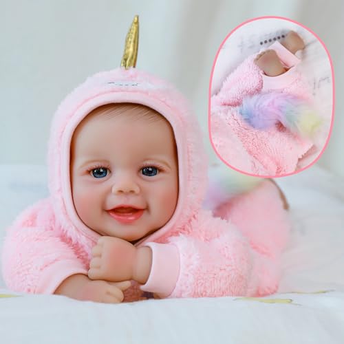 Muñeca bebé realista de 18 pulgadas con accesorios miniatura 3