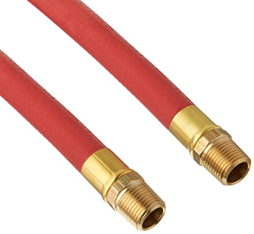 Goodyear 12709 Red Rubber Air Hose 1/2-Inch x 50-Feet 250 PSI