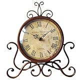 Horloge de ménage - horloge décorative de bureau créative et rétro pour café, club, hôtel, , décoration de salon, horloge de à coucher