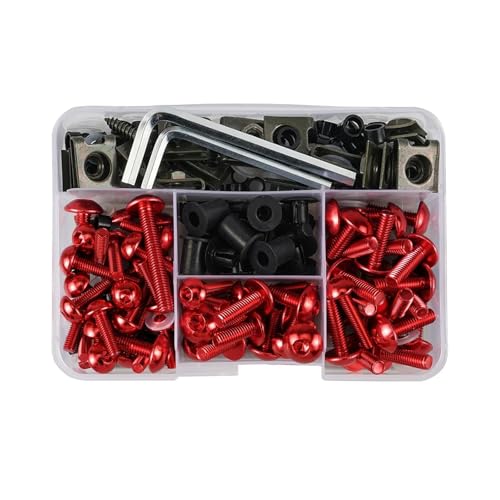 �ɓK������X�Y�L GSXR600 GSXR750 GSXR1000 GSX-R600 GSX-R750 GSX-R1000 �n���u�T GSX1300R�p �I�[�g�o�C�t�F�A�����O�{���g �E�B���h�X�N���[���l�W �t�t�F�A�����O�{���g�L�b�g(��,190pcs)
