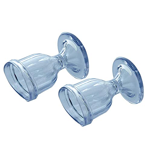Chilleyes Transparent Eye Wash Cups For Effective Eye Cleansing - With Storage Container - Eye Shaped Rim, Snug Fit (2 Pcs.) #TOP3