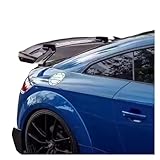 Carbon Fiber Rear Trunk Spoiler Compatible For Audi TT MK2 Boot Wing Lip Decoration Body Kits Spoiler 2008 2009 2010 2011 2012 2013 2014(FRP Glossy black)