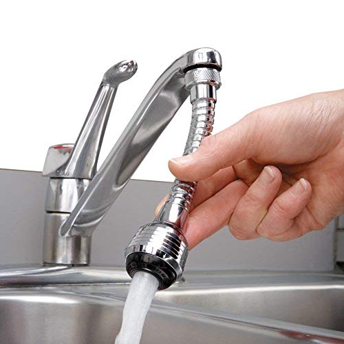 WISHLAND™ Turbo Flex 360 Flexible Water Saving Nozzle Faucet Sprayer Water Extender for Easy Clean Sink, Bathroom(Set of 1 Pc) (B08W4FNHHC) Amazon Price History, Amazon Price Tracker