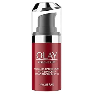 Olay Regenerist Micro-Sculpting Cream Face Moisturizer with Sunscreen, SPF 30, Trial Size 0.5 oz