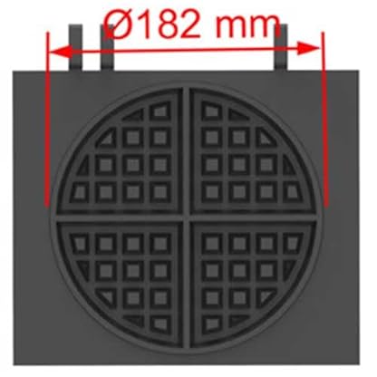 foodis Waffeleisen Rund Form 1700W mit Heizanzeige & Timerfunktion - Gastronomie Waffelmaschine mit Temperaturregulierung 60-300°C - Waffle Maker, Profi Waffel-Eisen – Bild 4