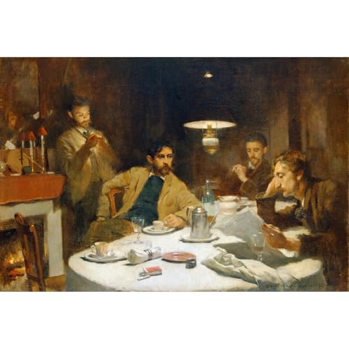 Impression giclée Willard Metcalf The Ten Cent Breakfast enroulée 76x101 cm