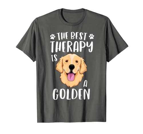 The Best Therapy Is A Golden Retriever For Mama Women Dog T-Shirt
