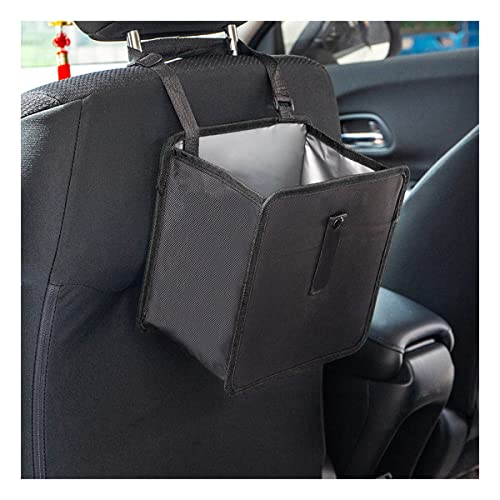 Image of Fekey&JF Foldable Waterproof Car Trash Can, Small | leakproof liner, hanging storage-bag design, fits most cars, SUVs, and trucks, car interior accessories