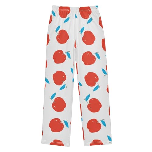 Cute Red Apple Boys Pajama Pants Pajama Bottoms Soft Sleep Pjs Lounge Pants M