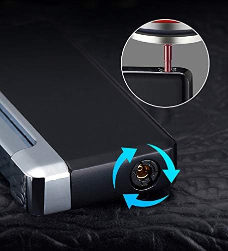 Miniatura 4 de Encendedor de cigarrillos con llama de chorro, encendedor de cigarrillos conmutable con esfera de llama ajustable, butano recargable para