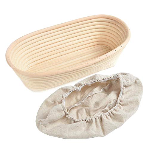 Proofing Basket, Bread Making Oval Bread Banneton Proofing Basket, Sourdough Brotform Proofing Basket