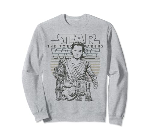 Sweat Star Wars Rey Awakens Line Art idéal pour vos sorties urbaines ou soirées cinéma