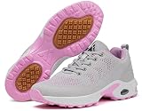 Mishansha Women's Walking Shoes Breathable Air Cushion Running Training Sport Shoes, Cloud Grey