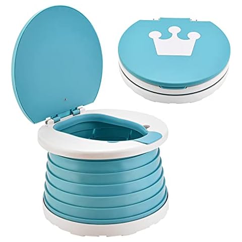 Travel Potty for Toddler, INSOUR Kids Portable Potty Training Toilet for Indoor and Outdoor, 2-in-1 Car Potty Chair for Baby Cover