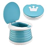 Portable Potty for Toddler Travel, INSOUR Baby Potty Training Toilet, Kid Toilet with 15pcs Cleaning