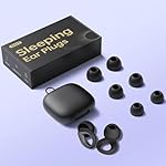 QWH Ear Plugs for Sleeping Noise Cancelling, Reusable Silicone Earplugs for Sleeping, Deep Focus, Travel, Snoring, 30dB Noise Reduction, High Fidelity Hearing Protection（Black） - Image 5