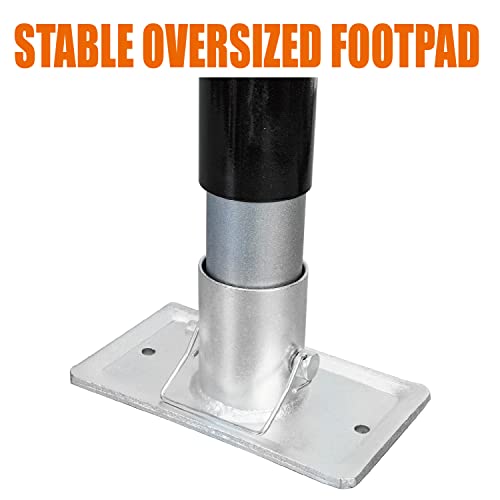Torin A-Frame Trailer Jack, 2,000 LBs Capacity, 14 Inches Vertical Travel, Top-Wind Handle Trailer Tongue Jack with Foot Plate, for Camper, RV，ATR39004B - Thumbnail 6
