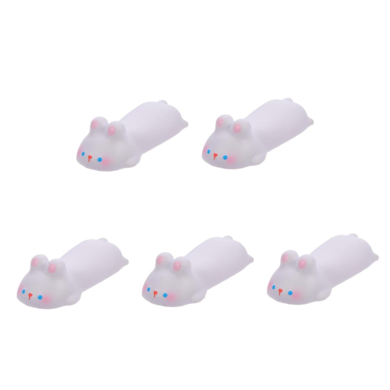 HOMSFOU 5 Almohadillas De Espuma Para Ratón Kawaii Soporte Para Muñeca Almohadillas De Gel Para Ratón Pequeñas Bonitas Para Portátil De Dibujos Animados Antideslizantes Color