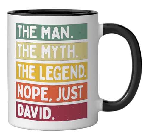 Mug cerámico personalizado negro/blanco 11 onzas miniatura 2