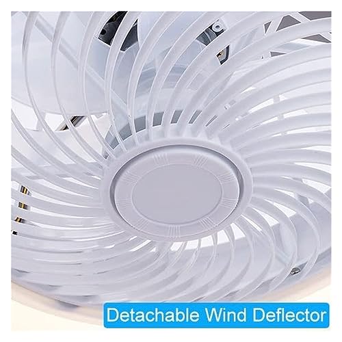 Ventilateur de plafond en bois bleu pour chambre et salon avec éclairage LED trois couleurs - 2