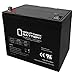 Mighty Max Battery ML75-12 12V 75Ah Battery for Quantum Q600Z Power Chair Brand Product