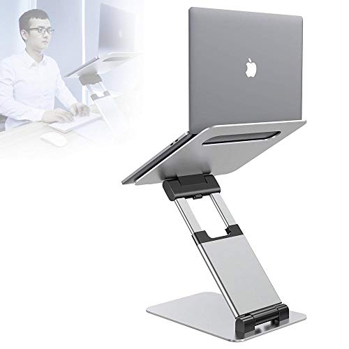 Laptop Halterung, Laptop Ständer, Multi-Winkel Verstellbar, Höhe Einstellbar, Faltbar Rostfreier Stahl Tablet Halterung Stand Halter Für 10-15 Zoll