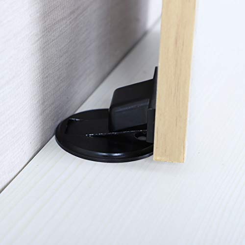 Cale-porte magnétique sol en zinc anti claquement de porte - 5