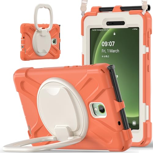Coque Samsung Galaxy Tab Active3 antichoc orange pour travailler sur le terrain