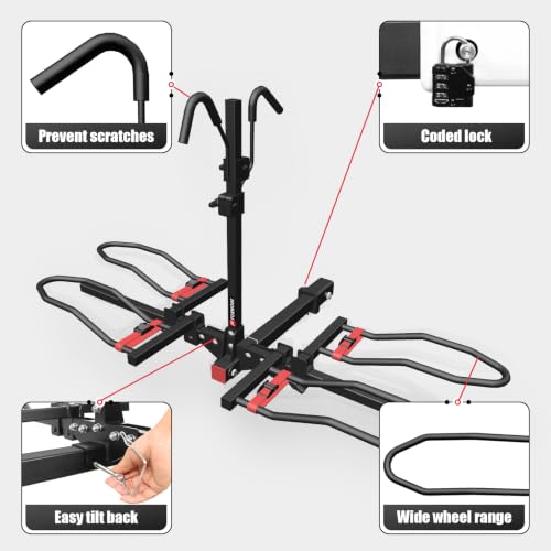FORWODE 2-Bike Rack with Coded Lock