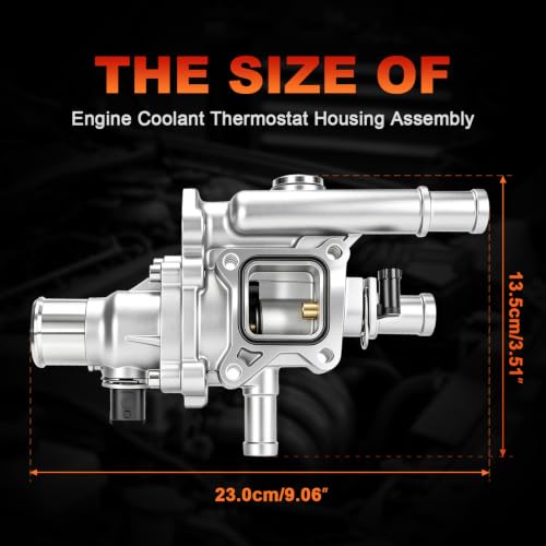 Image of Aluminum Engine Coolant Thermostat Housing Assembly Kit | for Chevrolet Cruze 2011-2016, Sonic 2012-2018, Trax 2013-2020 1.6L 1.8L, Replaces 25192228 55564890 25199824 902-033