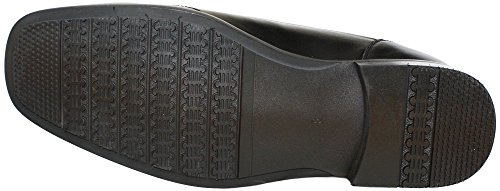 Image of Calden Men's Invisible Height Increasing Elevator Shoes - Black Leather Slip-on Lightweight Dress Loafers - 3 Inches Taller - K333011 - Size 6 D(M) US
