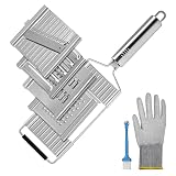 Multifunctional Cheese Grater, 4 in 1 Vegetable Slicer Cutter Zester Shredder, Handheld Cheese Grate