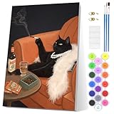 Facile da Fare - Basta abbinare i numeri ai colori per ottenere un dipinto artistico a olio. Dipingere con i numeri adulti offre un'alternativa più semplice e sicura al complesso lavoro a punto croce, dando comunque un senso di realizzazione, favorendo la concertazione e alleviando lo stress. Adatto al paint by numbers per adulti principianti, adulti, anziani e bambini.