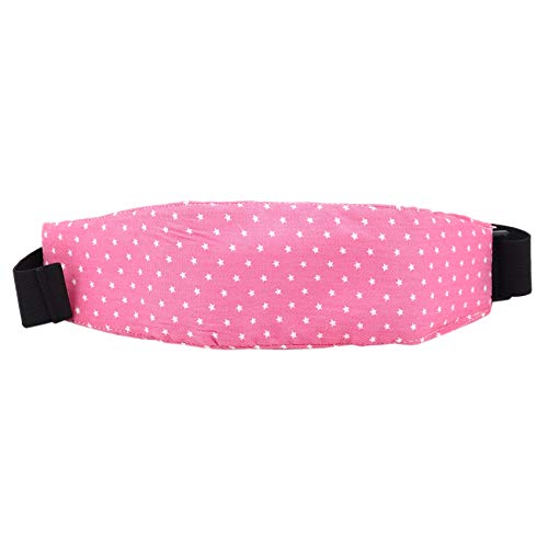 OFFPENSIG 1 banda de fijación para bebé, soporte para la cabeza, cinturón de dormir con estampado de estrellas, cinturón de dormir para asiento de coche, cinturón de seguridad para cochecito de bebé