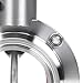 DERNORD 2 Pack 2 Inch Tri Clamp Sanitary Butterfly Valve with Pull Handle Stainless Steel 304 Tri Clamp Clover (2