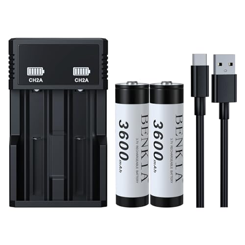 18650 3.7V 3600mAh Rechargeable Battery (2 Pack)