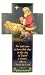 Kneeling Santa Claus Nativity of Christ 8-inch Christmas Wall Cross