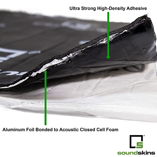 Soundskins Pro Series 180 Mil (4.5Mm) Sound Deadening Mat | Triple Layer Noise Insulation And Vibration Dampening Technology | High-Density Adhesive Backing (64.5 Sq. Ft.) #TOP4