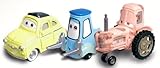 Escala 1:55 de metal fundido. Luigi, Guido & Tractor Character Vehicle Set From Disney Cars