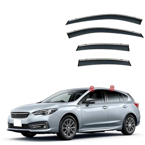 Déflecteurs de vitre pour Impreza MK5 2017-2023 - Pare-vent pluie et soleil