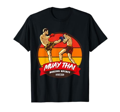 T-shirt Muay Thai Boxing Spirit, Preto, Pequeno